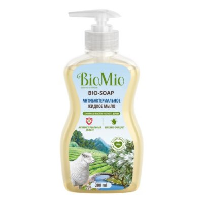 Купить биомои (biomio) жидкое мыло антибактериальное с эфирным маслом чайного дерева, 300 мл в Бору