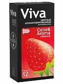 Купить viva (вива) презервативы ароматизированные цветные 12шт в Бору