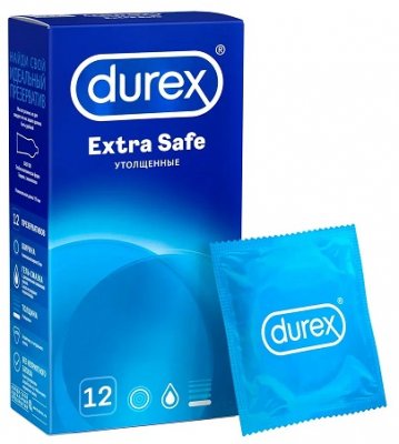 Купить durex (дюрекс) презервативы extra safe 12шт в Бору