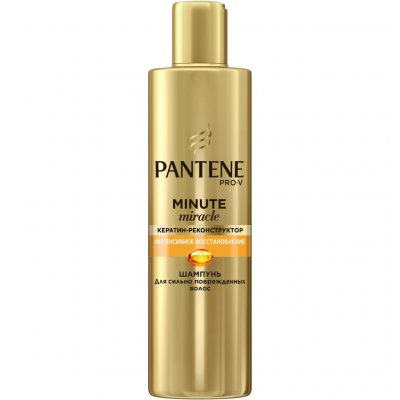 Купить pantene pro-v (пантин) шампунь minute miracle мицелярный интенсивное восстановление волос, 270 мл в Бору