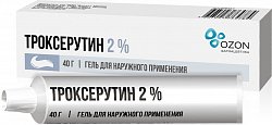 Купить троксерутин, гель для наружного применения 2%, 40г в Бору