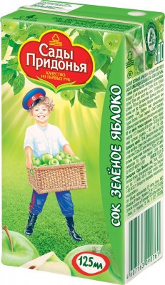 Купить сады придонья сок, зеленое яблоко 125мл (сады придонья апк, россия) в Бору