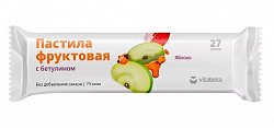 Пастила фруктовая с бетулином яблочная Витатека, 27г