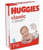 Купить huggies (хаггис) подгузники классик 3, 4-9кг 78 шт в Бору