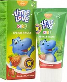 Купить little love (литтл лав) зубная паста детская сладкая клубника 2+, 62 гр в Бору