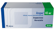 Купить аторис, таблетки, покрытые пленочной оболочкой 40мг, 90 шт в Бору