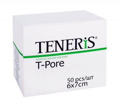 Купить teneris t-pore (тенерис) пластырь нетканный гипоаллергенный 6х7см, 50 шт в Бору
