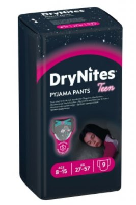 Купить huggies drynites (драйнайтс) трусики одноразовые ночные для девочек 8-15 лет, 9 шт в Бору