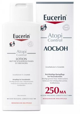 Купить eucerin atopicontrol (эуцерин) лосьон для тела для взрослых, детей и младенцев 250 мл в Бору