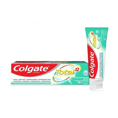 Купить колгейт (colgate) зубная паста total 12 профессиональная чистка гель, 75мл в Бору