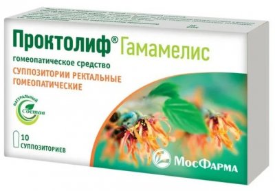 Купить проктолиф гамамелис, суппозитории ректальные гомеопатические, 10 шт в Бору