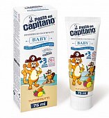 Купить pasta del сapitano (паста дель капитано) зубная паста детская тутти фрутти 3+, 75мл в Бору