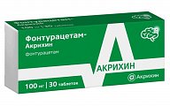 Купить фонтурацетам-акрихин, таблетки 100мг, 30 шт в Бору