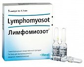 Купить лимфомиозот, раствор для внутримышечного введения гомеопатический 1,1мл, 5шт в Бору