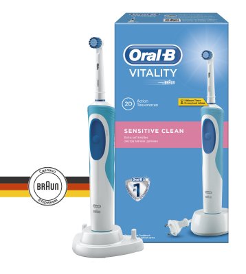 Купить oral-b (орал-би) электрическая зубная щетка vitality sensitive clean, 1 шт в Бору