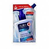 Купить aura (аура) дерма протект крем-мыло антибактериальное протект+ 500мл в Бору