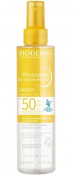 Bioderma Photoderm (Биодерма Фотодерм) спрей солнцезащитный антиоксидантный увлажняющий SPF 50, 200 мл