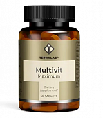 Купить tetralab (тетралаб) мультивит максимум, таблетки покрытые оболочкой 60шт бад в Бору