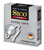 Купить sico (сико) презервативы extra safe с утолщенной стенкой, 3шт в Бору