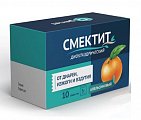 Купить смектит диоктаэдрический, порошок для приготовления суспензии для приема внутрь апельсиновый, пакет 3г, 10 шт в Бору