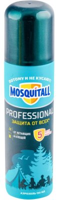 Купить mosquitall (москитолл) профессиональная защита аэрозоль 150 мл в Бору