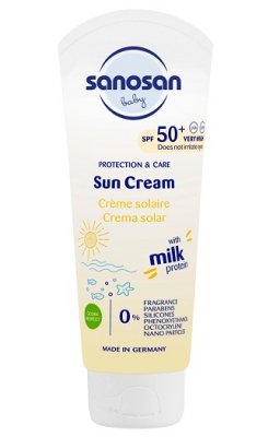 Купить sanosan baby (саносан) крем солнцезащитный детский, 75 мл spf50 в Бору