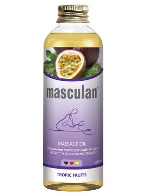 Купить masculan (маскулан) масло массажное расслабляющее тропические фрукты, 200мл в Бору