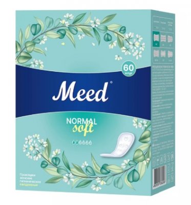 Купить meed normal soft (мид) прокладки ежедневные целлюлозные, 60 шт в Бору
