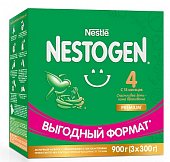 Купить nestle nestogen premium 4 (нестожен) сухая молочная смесь с 18 месяцев, 900г (3*300г) в Бору