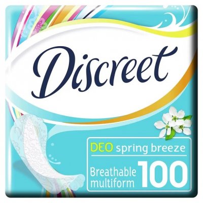 Купить discreet (дискрит) прокладки део весенний бриз 100шт в Бору