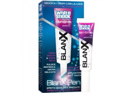 Купить бланкс (blanx) зубная паста white shock отбеливающий гелевый карандаш для зубов, 12мл в Бору