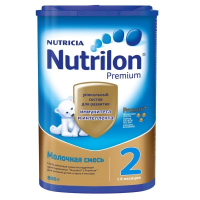 Купить нутрилон премиум 2 (nutrilon 2 premium) молочная смесь с 6 месяцев, 800г в Бору