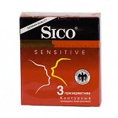 Купить sico (сико) презервативы sensitive контурные 3шт в Бору