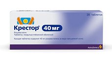 Купить крестор, таблетки, покрытые пленочной оболочкой 40мг, 28 шт в Бору