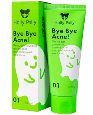 Купить holly polly (холли полли) bye bye acne! пенка для умывания против акне и воспалений, 100мл в Бору