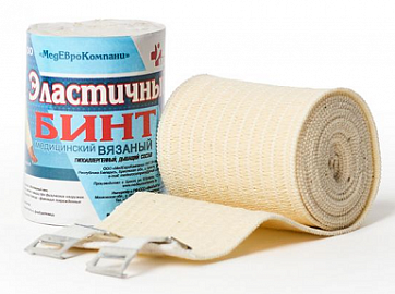 Бинт эластичный компрессионный со средней растяжимостью 6х150см