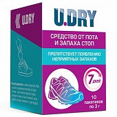 Купить u.dry дезодорант для ног пакетики 3г, 10 шт в Бору