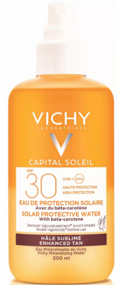Купить vichy capital soleil (виши) спрей двухфазный для тела активатор загара 200мл spf30 в Бору