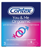 Купить contex (контекс) презервативы you&me orgasmic из натурального латекса 3шт в Бору