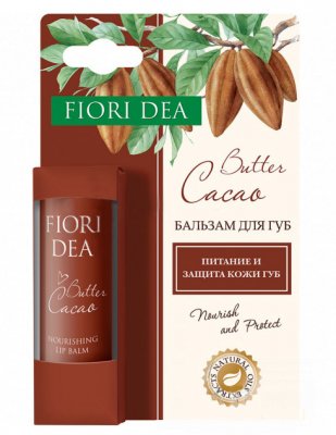 Купить фьери дея (fiori dea), бальзам для губ масло какао питательный, 4,5г в Бору