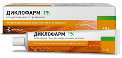 Купить диклофарм, гель для наружного применения 1%, 60 г в Бору