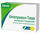 Купить омепразол-тева, капсулы кишечнорастворимые 40мг, 28 шт в Бору