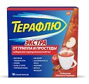 Купить терафлю экстра, порошок для приготовления раствора для приема внутрь, яблоко и корица, пакетики 15г, 10 шт в Бору