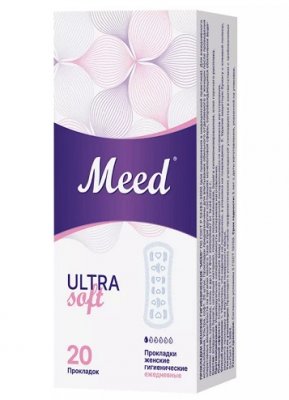 Купить meed ultra soft (мид) прокладки ежедневные ультратонкие, 20 шт в Бору