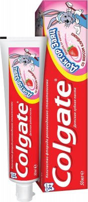 Купить колгейт (colgate) зубная паста детская доктор заяц со вкусом клубники, 50 мл в Бору