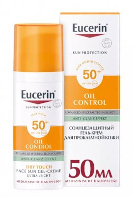 Купить eucerin (эуцерин) гель-крем для проблемной кожи лица 50 мл spf50+ в Бору