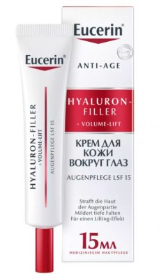 Купить эуцерин (eucerin hyaluron-filler+volume-lift (эуцерин) крем для кожи вокруг глаз 15 мл в Бору