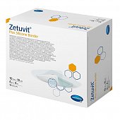 Купить silicone border plus zetuvit (цетувит) повязка суперабсорбент с контактным слоем из силикона самоклеящаяся 10см х10см, 10 шт в Бору