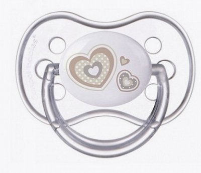 Купить canpol (канпол) пустышка круглая силиконовая 0-6 месяцев newborn baby белая 1 шт в Бору