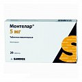 Купить монтелар, таблетки жевательные 5мг, 28 шт в Бору